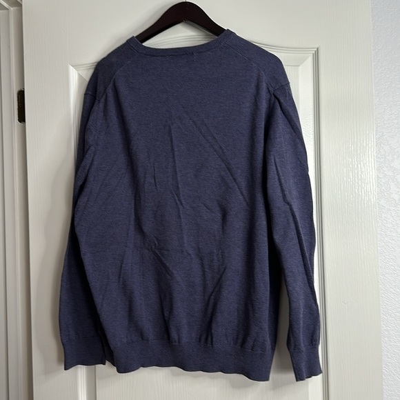 Brooks Brothers XXL Supima Cotton V-Neck Sweater, Men’s XXL Dark Blue - Picture 4 of 8